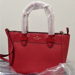 Kate spade red purse, authentic, brand new with tags, never used